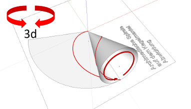 Differentialgeometrie; Kurven im Raum; Kegel und Spirale - archimedische Spirale; Abwicklung des Kegels und der Kurve